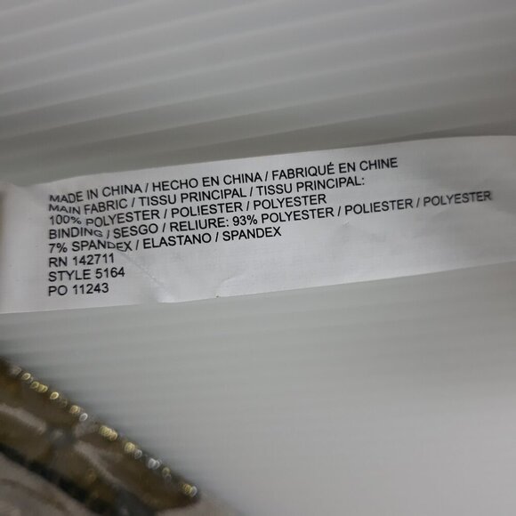 Eloquii Metallic Taupe Floral Brocade Mini Full Skirt 16 Party Wedding Event - Picture 9 of 9